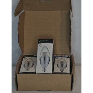 Crystal White Glow E12 Bright Bulb 3 pack LOHAS LED  550 Lumens 6w (40w) 5000k